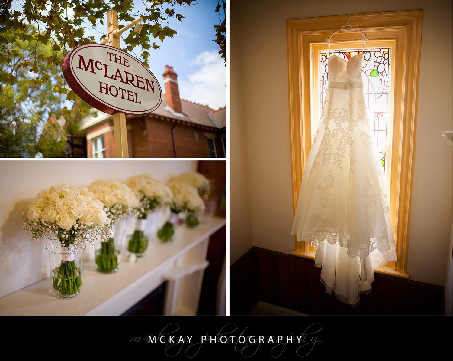 Rachael got ready at the McLaren Hotel in North Sydney Rachael James 