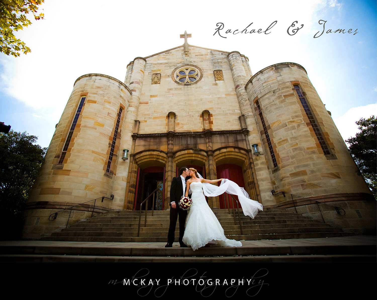 Rachael James wedding at St Mary's Church in North Sydney