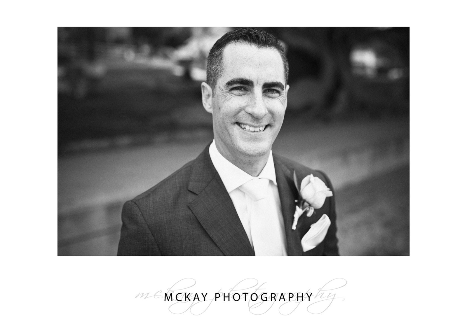 Peter at Dunbar House groom portrait