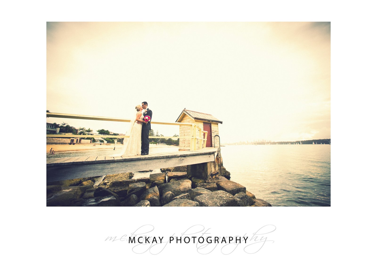 Camp Cove wedding photo bride groom