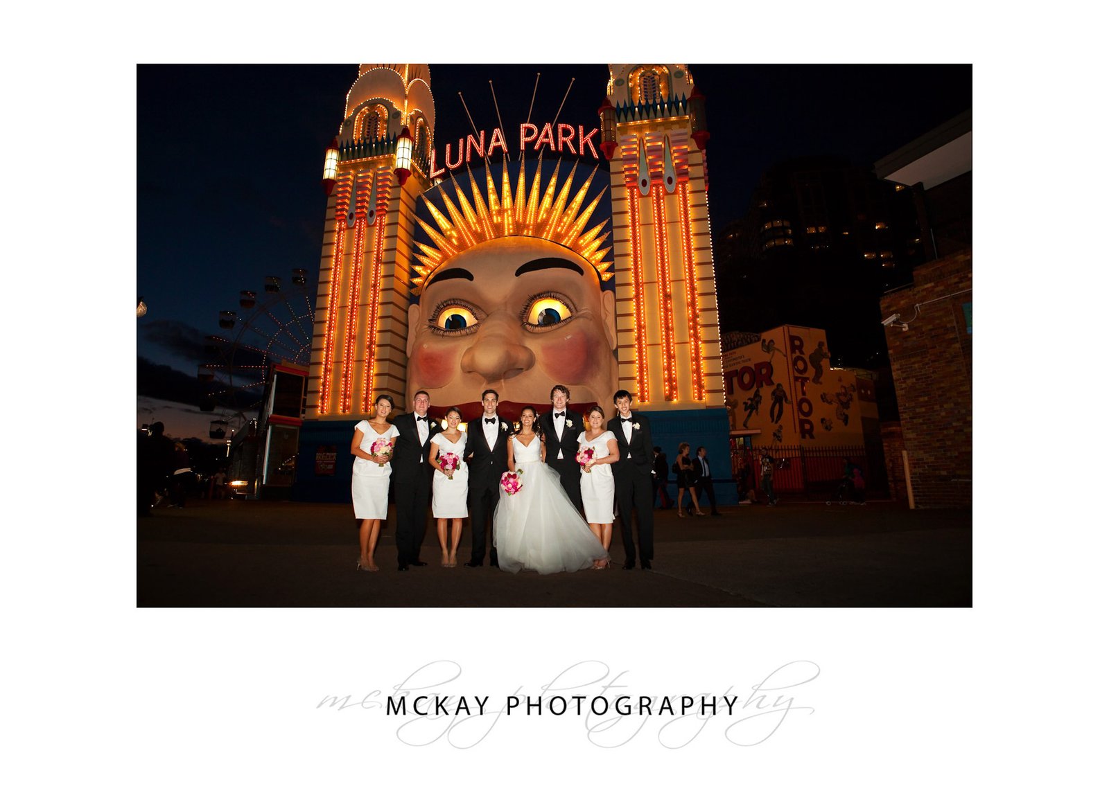 Bridal party at Luna Park