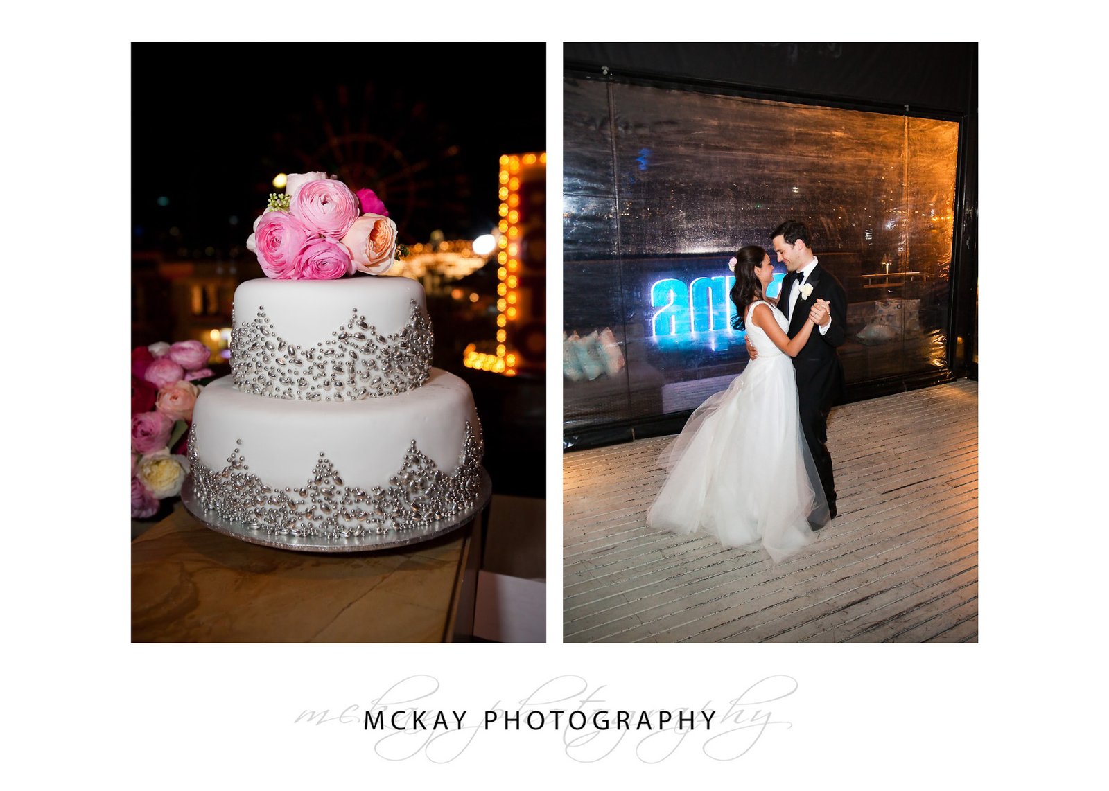 Wedding cake and first dance