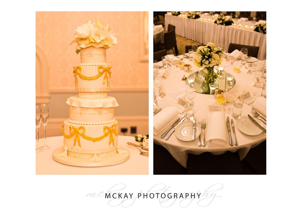 Tea Room QVB wedding cake table