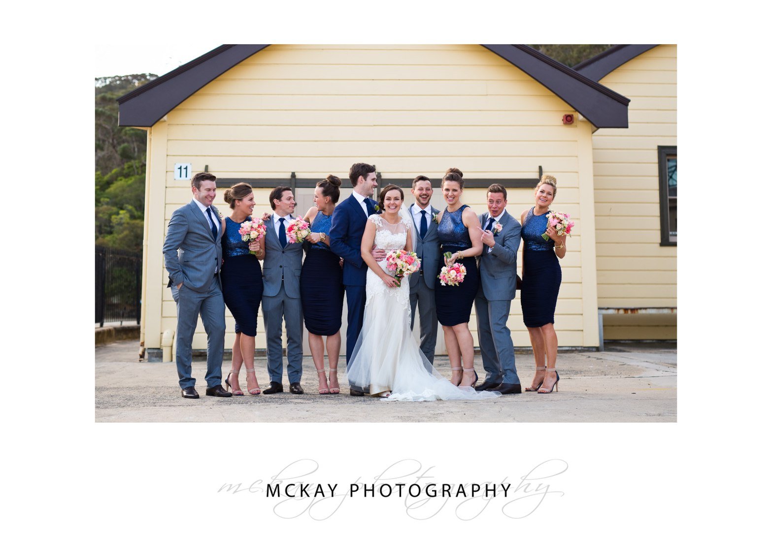 Fun bridal party photo