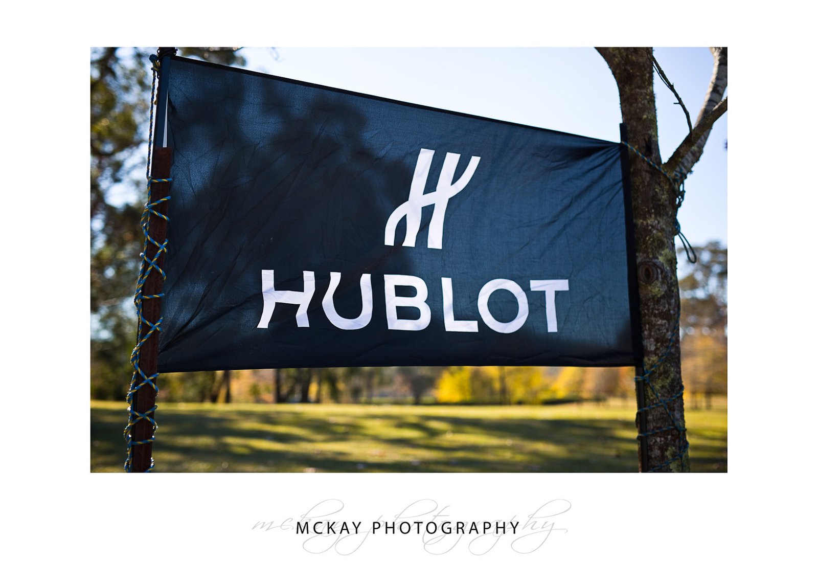 Hublot logo on flag