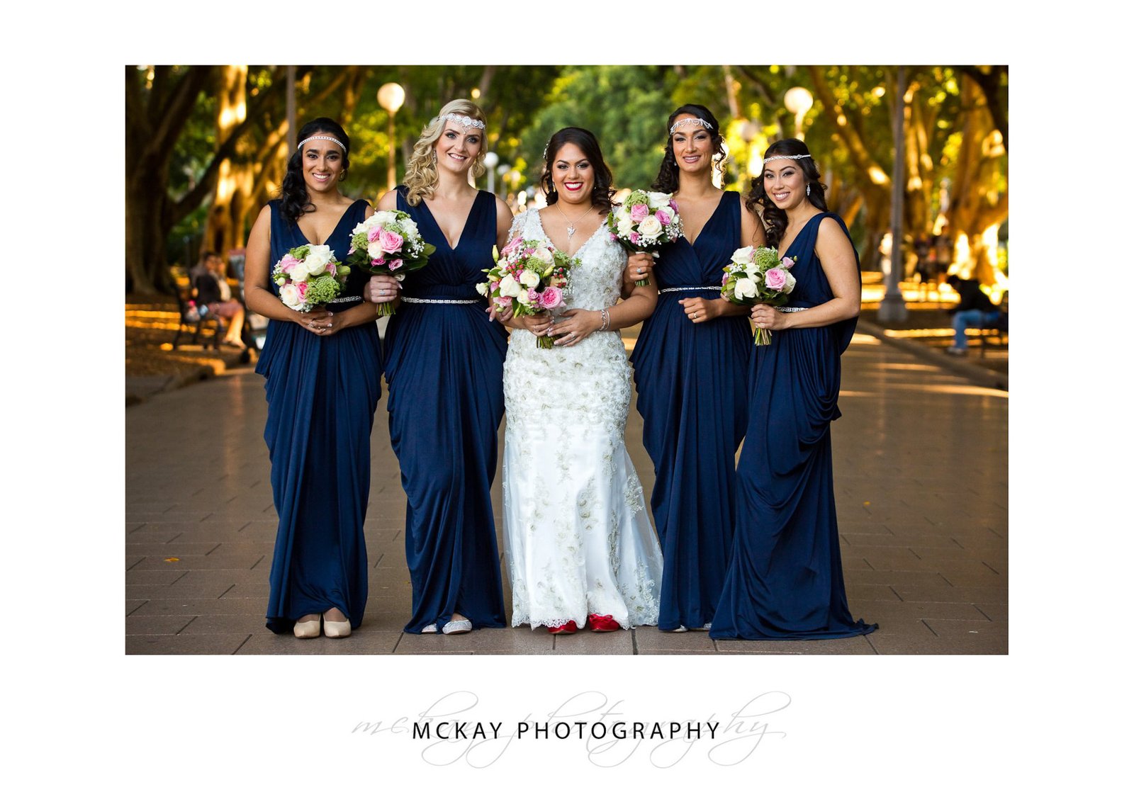 Nicole and bridemaids at Hyde Park photo