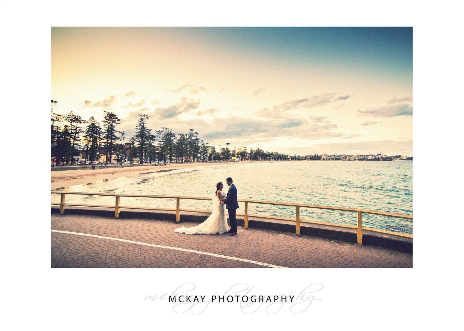 Wedding photography at Manly Point sunset