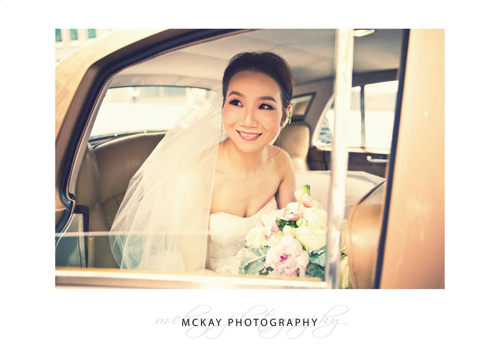 Bride arrives at St Philips Church Sydney York St