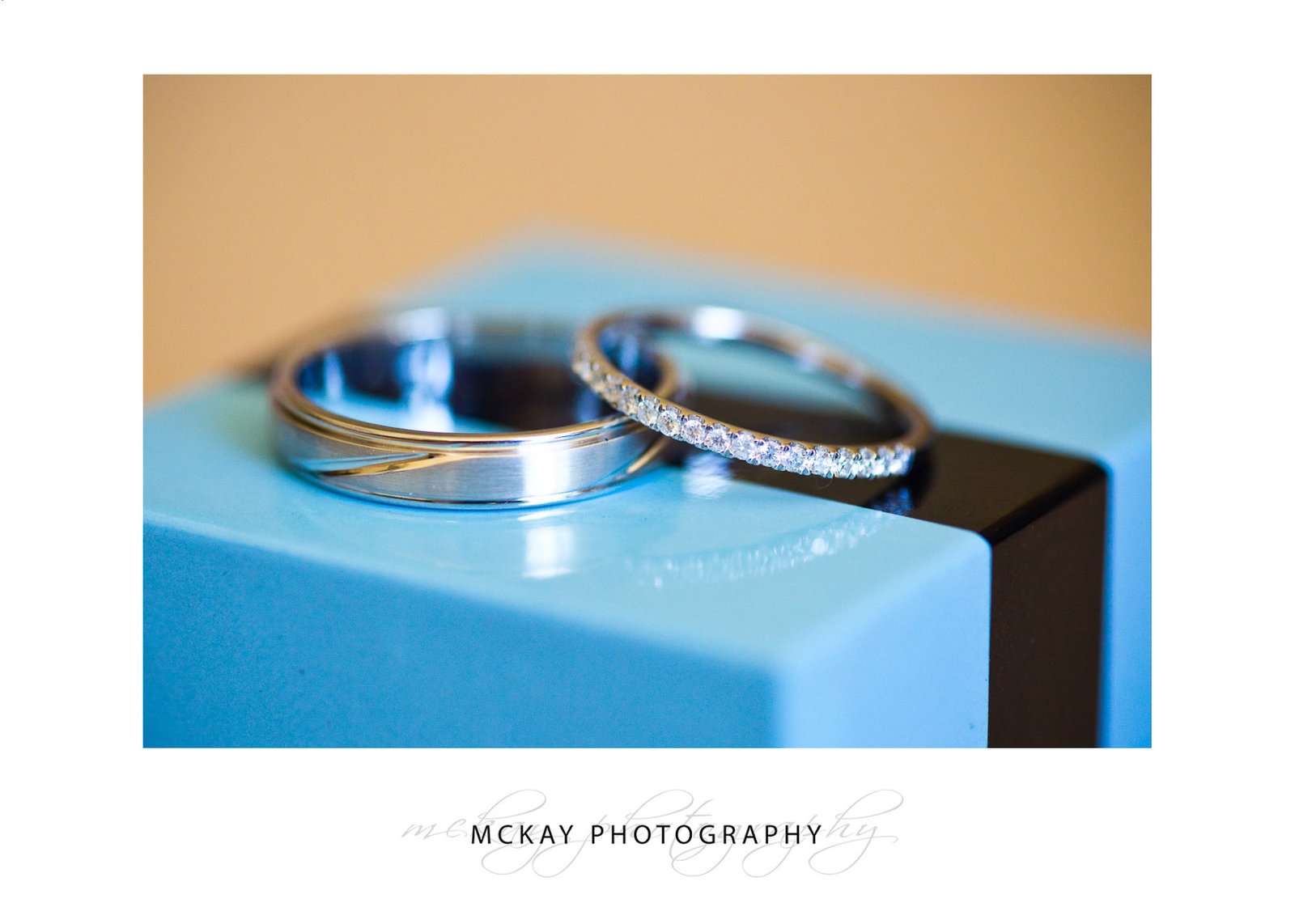 Wedding rings close up macro photo