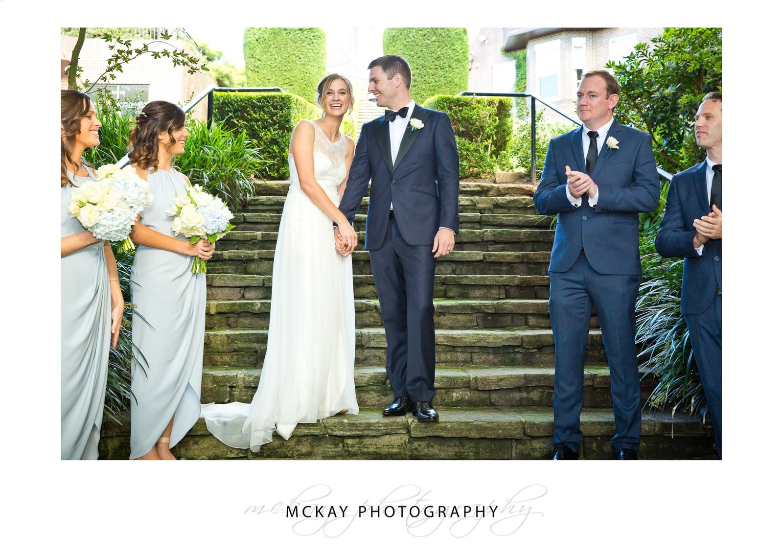 Wedding ceremony in Sunken Garden at Royal Sydney Golf Club