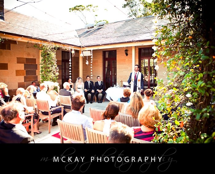 The courtyard at the Barracks is the perfect wedding ceremony setting
