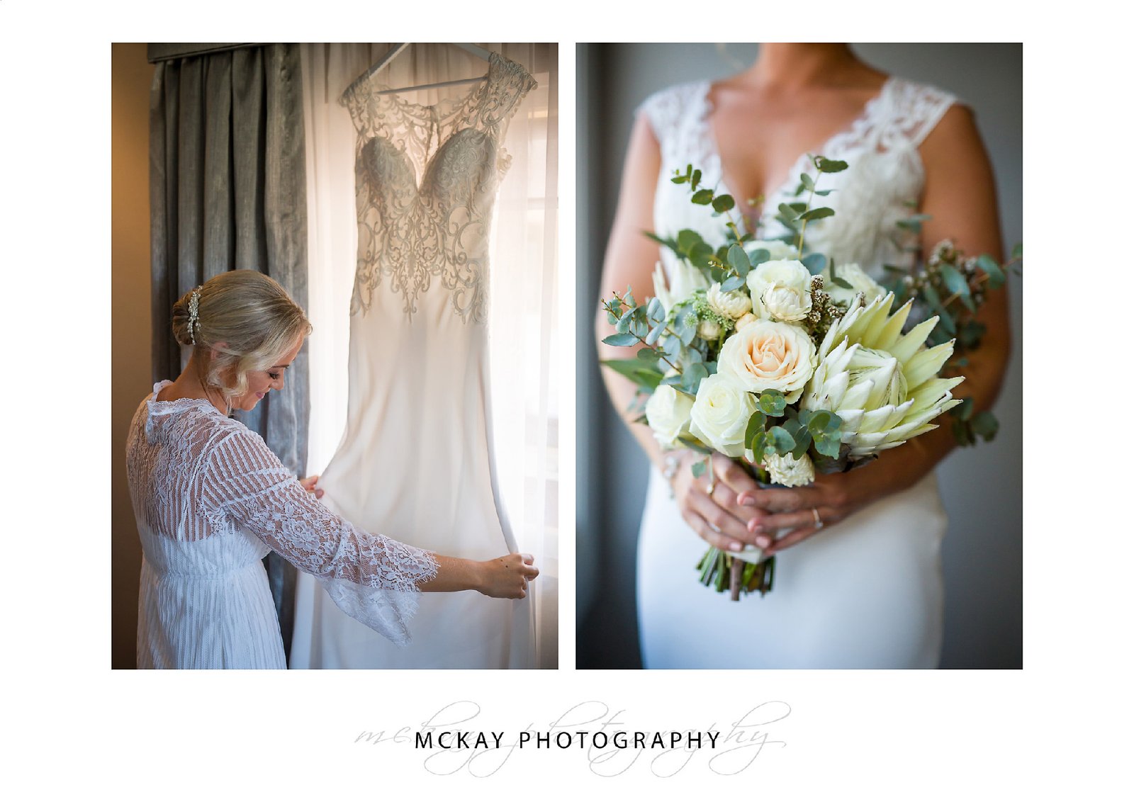 Dress and flower details wedding