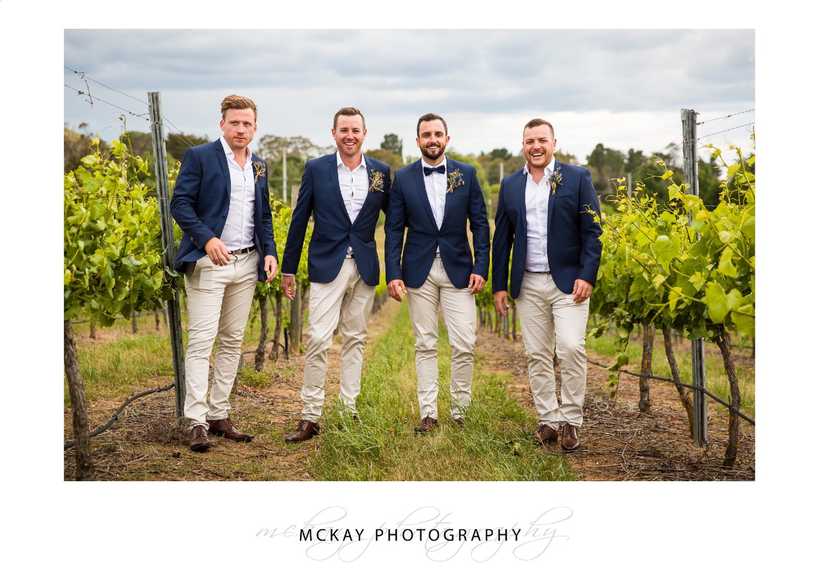 groom and groomsmen navy suits
