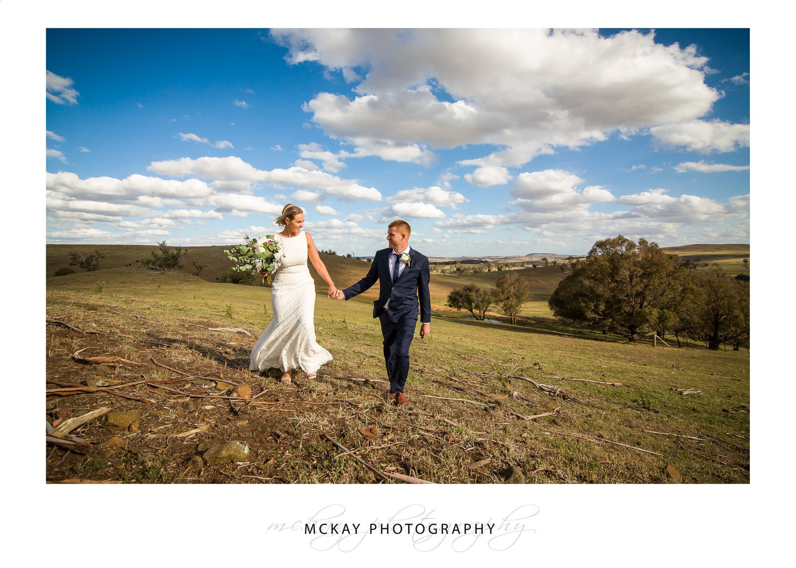 Views wedding photos in hills around Leeston with Mel & Scott