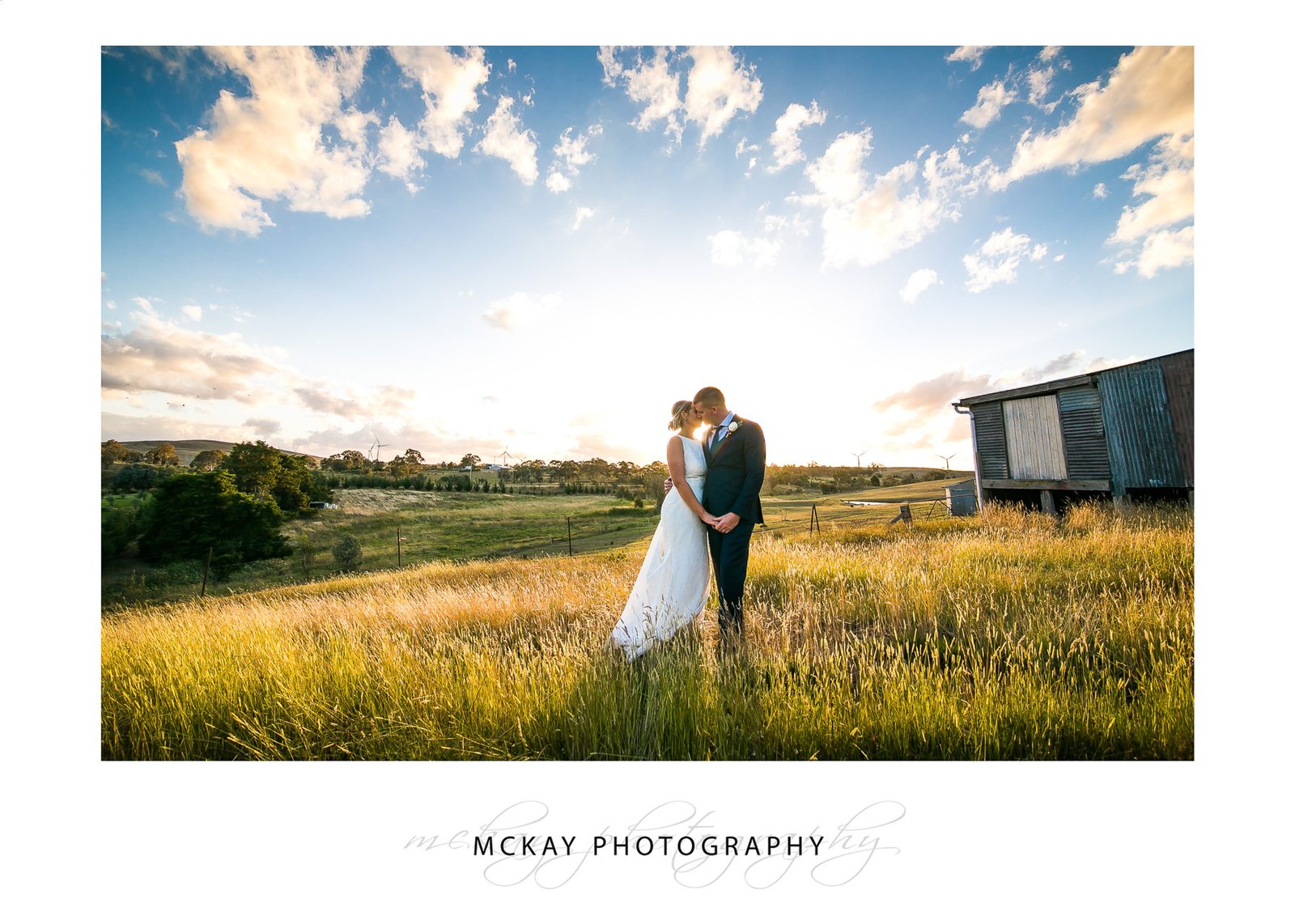Sunset on a stunning wedding day at the Barn at Leeston