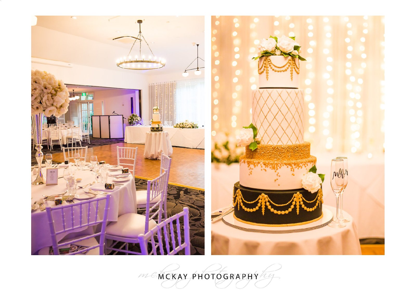 Wedding cake and room details